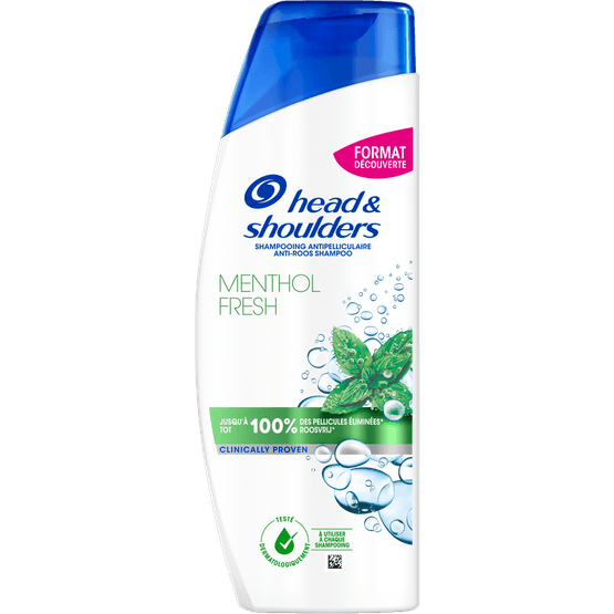 Foto van Head & Shoulders Shampoo menthol fresh op witte achtergrond