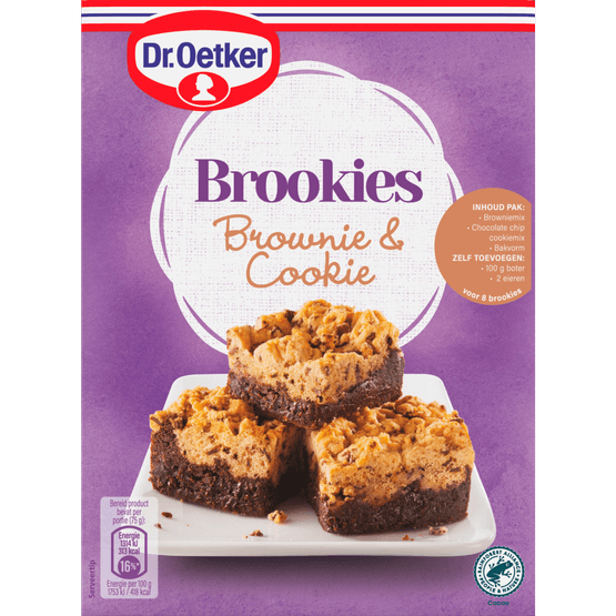Foto van Dr. Oetker Verwen brookies op witte achtergrond
