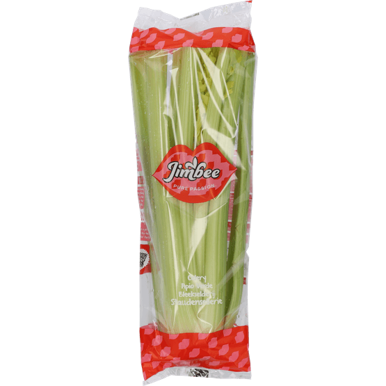 Foto van Bleekselderij op witte achtergrond