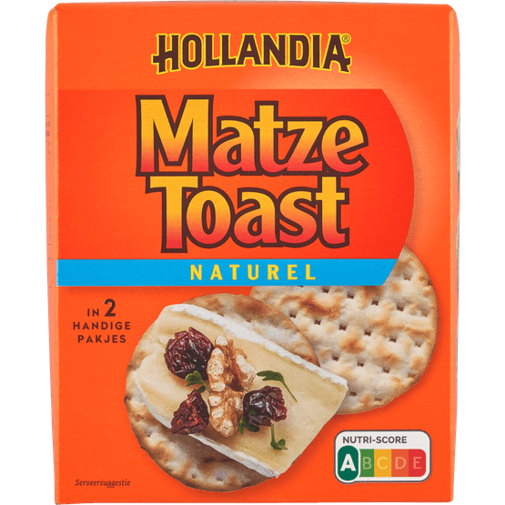 Foto van Hollandia Matzetoast naturel op witte achtergrond