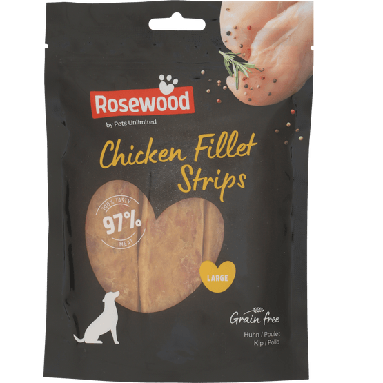Foto van Pets Hondensnacks chicken fillets large op witte achtergrond