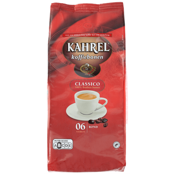 Foto van Kahrel Koffiebonen classico sterkte 6 op witte achtergrond