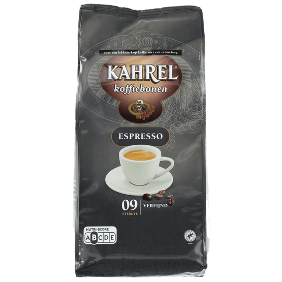 Foto van Kahrel Koffiebonen espresso s9 op witte achtergrond