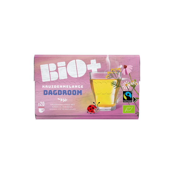 Foto van Bio+ Kruidenthee dagdroom kop 20 zk. op witte achtergrond