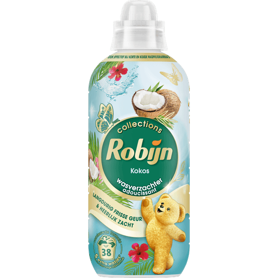 Foto van Robijn Wasverzachter kokos 38 wasbeurten op witte achtergrond