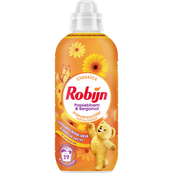 Foto van Robijn Wasverzachter passiebl. & bergamot 39 wb op witte achtergrond