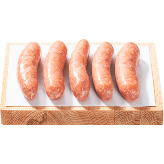 Foto van Vleeschmeesters Actie varkensbraadworst 5 st. op witte achtergrond