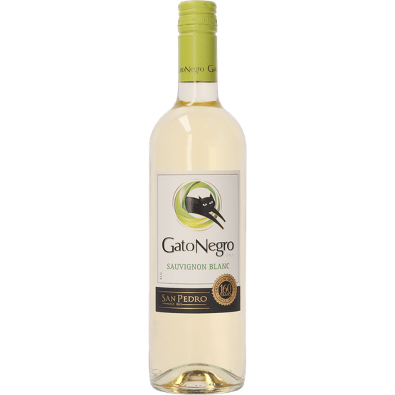Foto van Gato Negro Sauvignon blanc op witte achtergrond