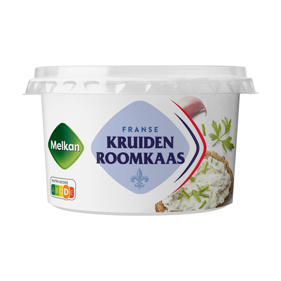 Foto van Melkan Roomkaas kruiden op witte achtergrond