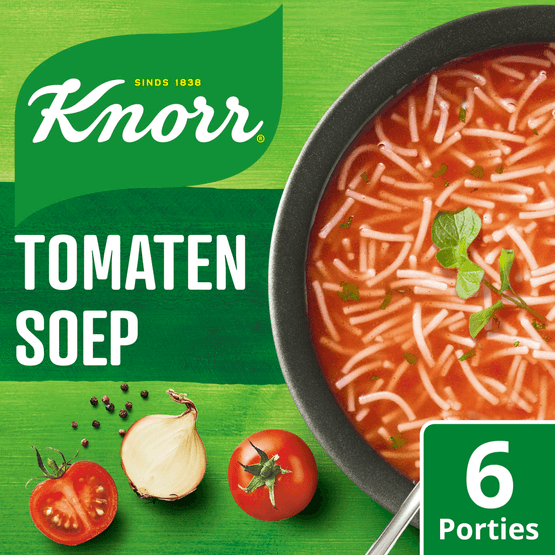 Foto van Knorr Tomatensoep duopak op witte achtergrond