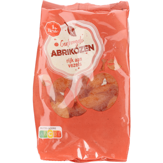 Foto van 1 de Beste Abrikozen op witte achtergrond