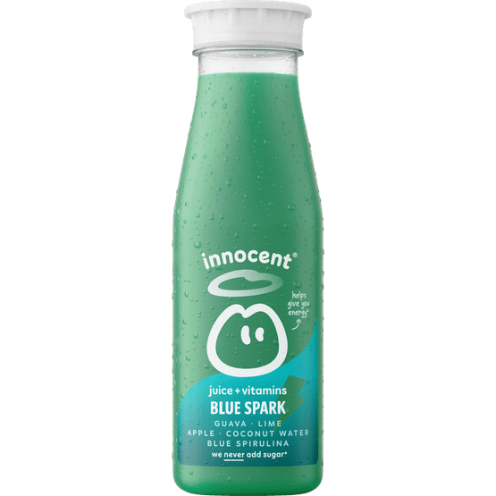 Foto van Innocent Plus blue spark op witte achtergrond