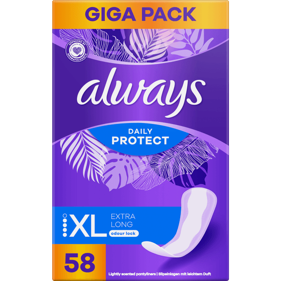 Foto van Always Inlegkruisjes long plus megapak op witte achtergrond