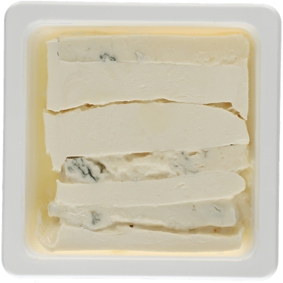 Foto van Mascarpone gorgonzola op witte achtergrond