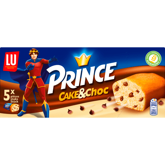 Foto van Lu Prince cake & choc op witte achtergrond