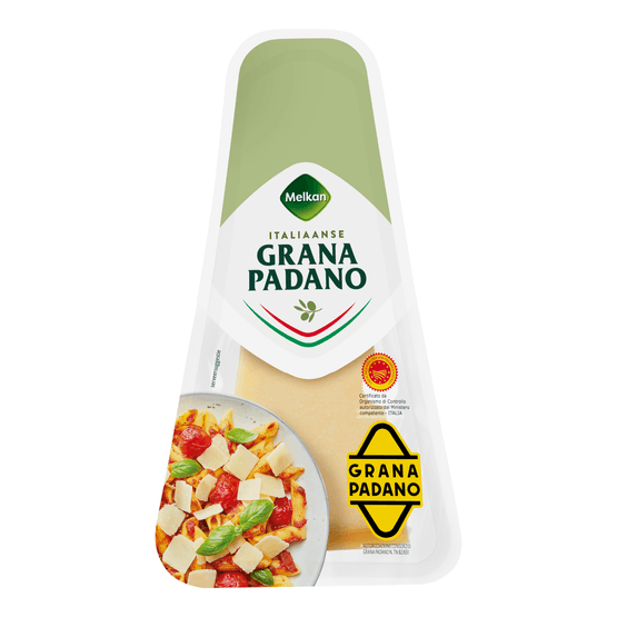 Foto van Melkan Grana padano 30+ op witte achtergrond