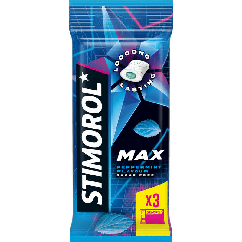 Stimorol Kauwgom max peppermint 3 st.