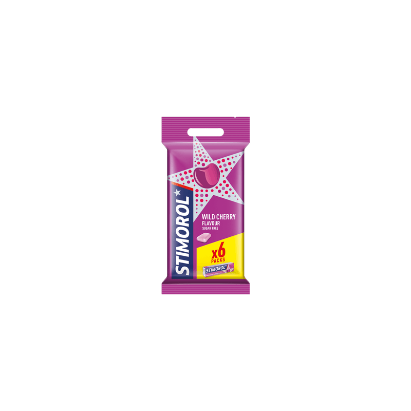 Stimorol Kauwgom wild cherry 6 st.