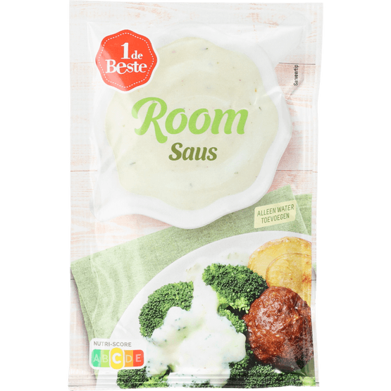 Foto van 1 de Beste Witte roomsaus op witte achtergrond