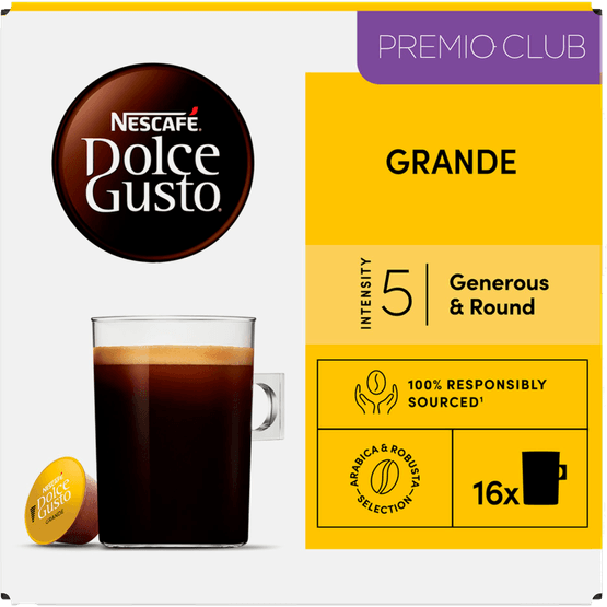 Foto van Nescafé Dolce gusto grande op witte achtergrond