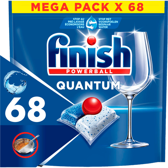 Foto van Finish Vaatwastabletten quantum regular op witte achtergrond