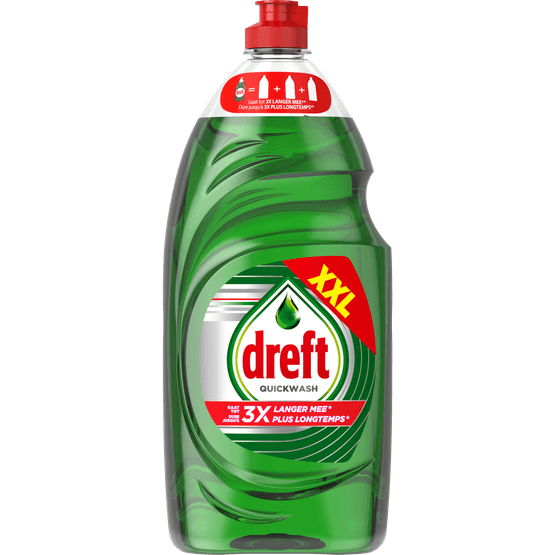Foto van Dreft Afwasmiddel quick wash op witte achtergrond