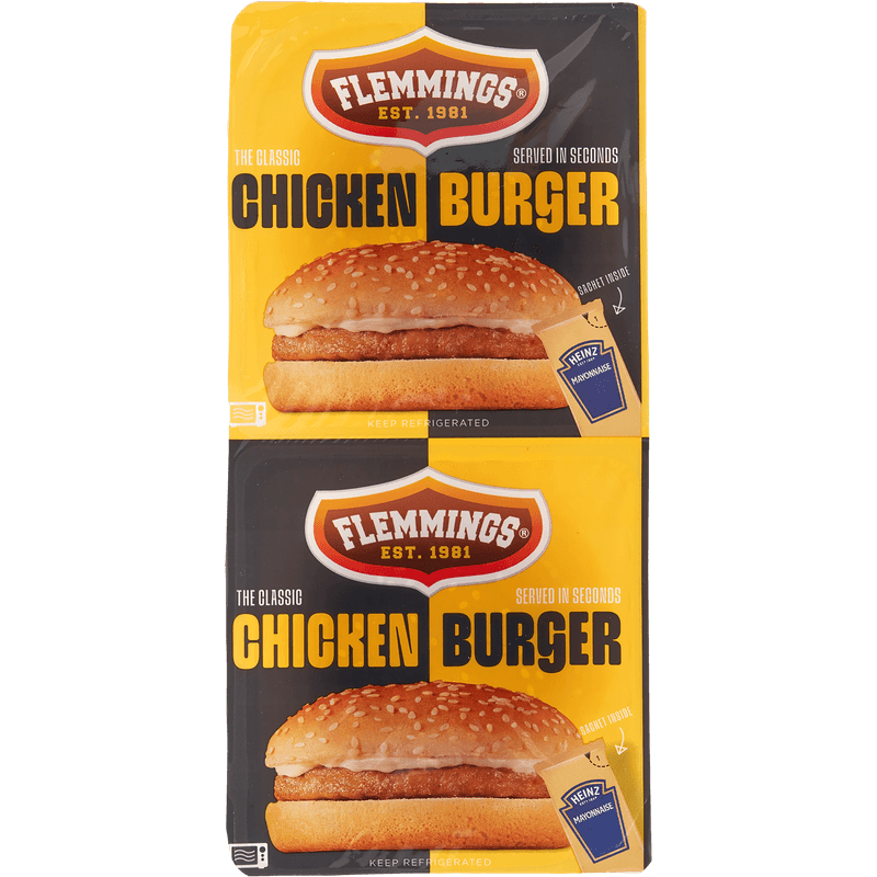 Flemmings Chickenburger 2 stuks