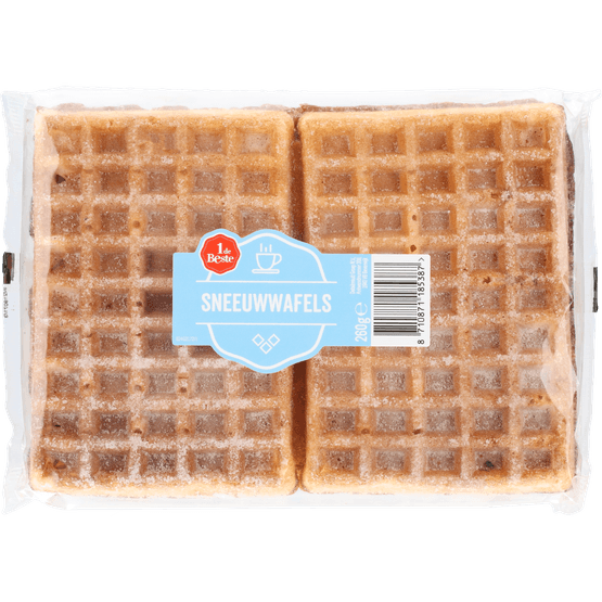 Foto van 1 de Beste Sneeuwwafel op witte achtergrond