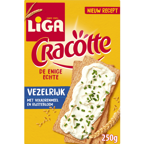Foto van Liga Cracotte vezelrijk op witte achtergrond