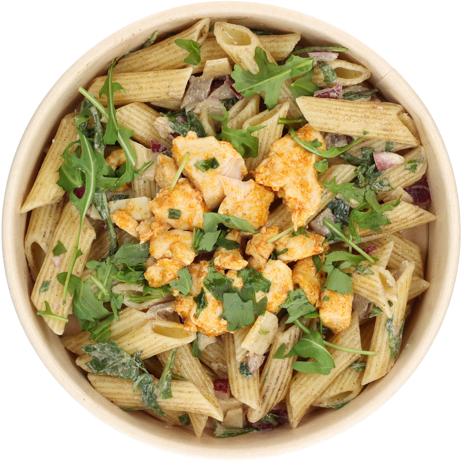 Pastasalade kip caesar