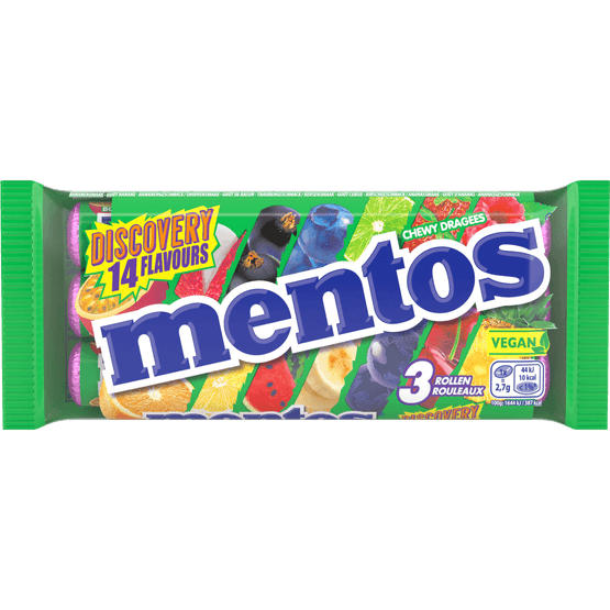 Foto van Mentos Discovery 3-pack op witte achtergrond