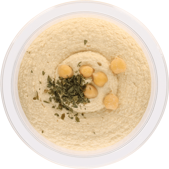 Foto van Bits & Bites Hummus naturel op witte achtergrond