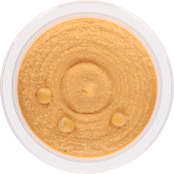 Foto van Bits & Bites Hummus pikant op witte achtergrond