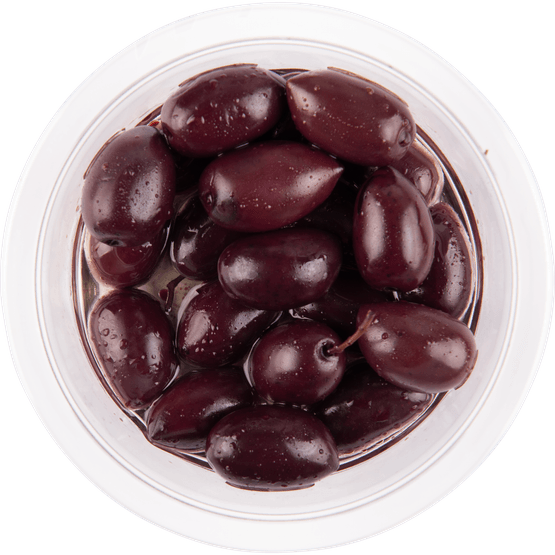 Foto van Bits & Bites Olijven kalamata op witte achtergrond