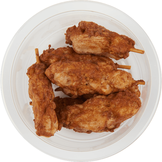 Foto van Bits & Bites Kipdij-spies op witte achtergrond