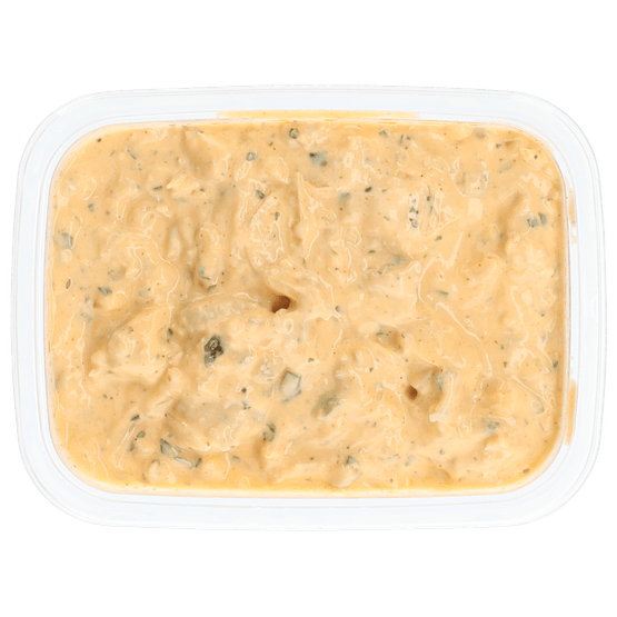 Foto van 1 de Beste Salade pulled chicken op witte achtergrond