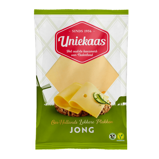 Foto van Uniekaas Jong plakken 48+ op witte achtergrond