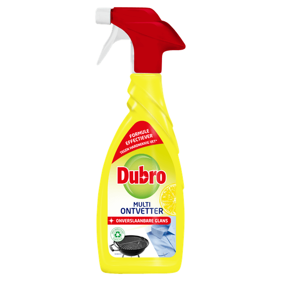 Foto van Dubro Multi ontvetter spray op witte achtergrond