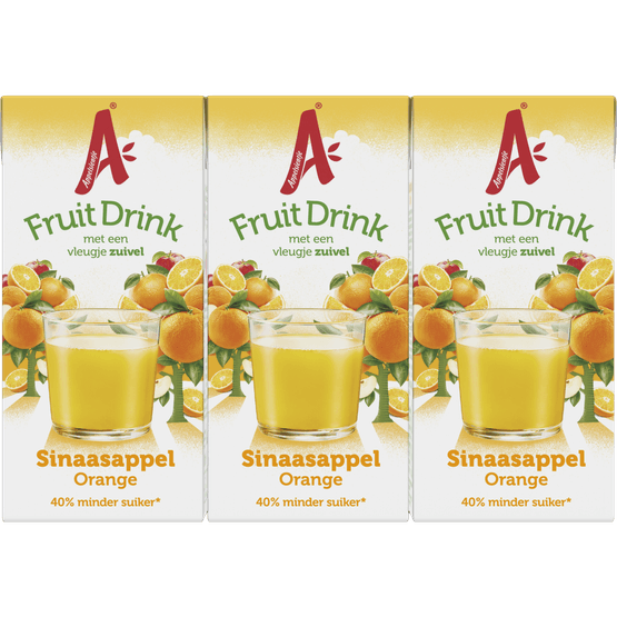 Foto van Appelsientje Fruitdrink sinaasappel 6x20 cl op witte achtergrond