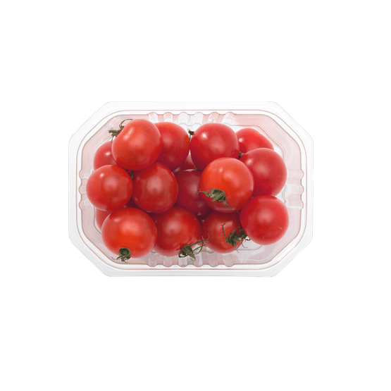 Foto van Cherry tomaten op witte achtergrond