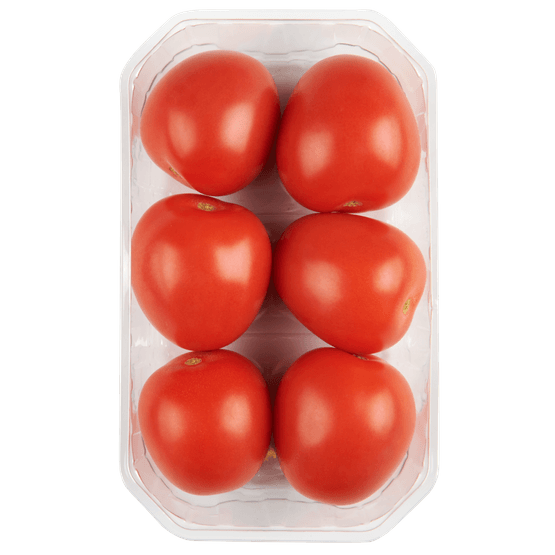 Foto van 1 de Beste Roma tomaten op witte achtergrond