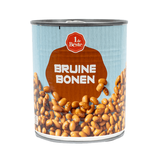 Foto van 1 de Beste Bruine bonen op witte achtergrond