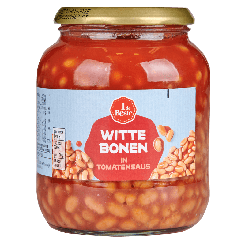 1 De Beste Witte bonen in tomatensaus