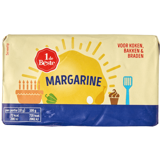 Foto van 1 de Beste Margarine op witte achtergrond