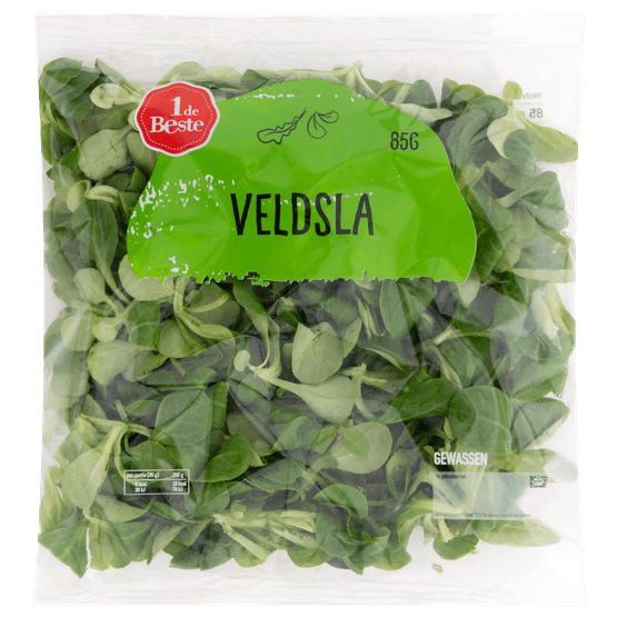 Foto van 1 de Beste Veldsla op witte achtergrond