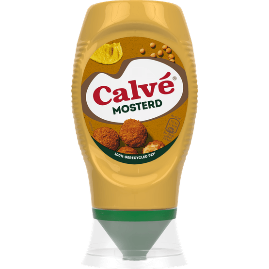 Foto van Calvé Mosterdsaus op witte achtergrond