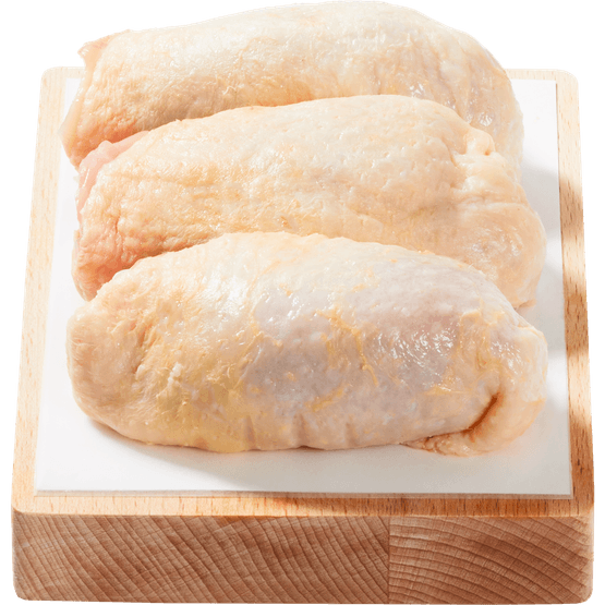 Foto van Vleeschmeesters Kippendijen 3 st. op witte achtergrond