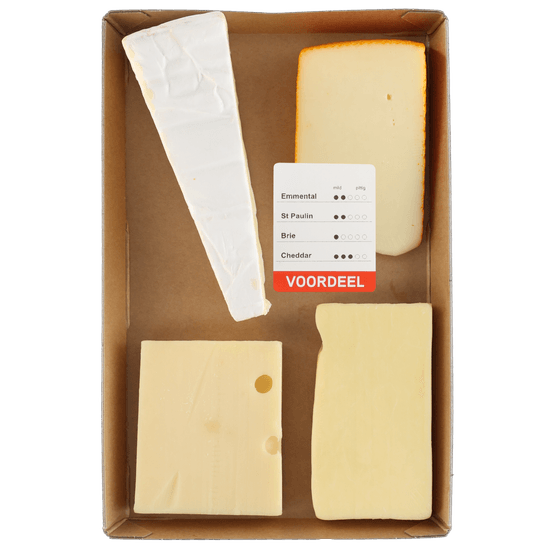 Foto van Bits & Bites Kaasplateau mild op witte achtergrond