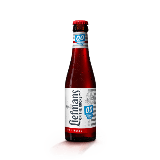 Foto van Liefmans Fruitesse 0,0% op witte achtergrond