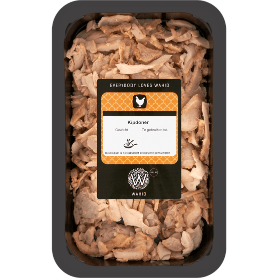 Foto van Wahid Kipdij doner op witte achtergrond